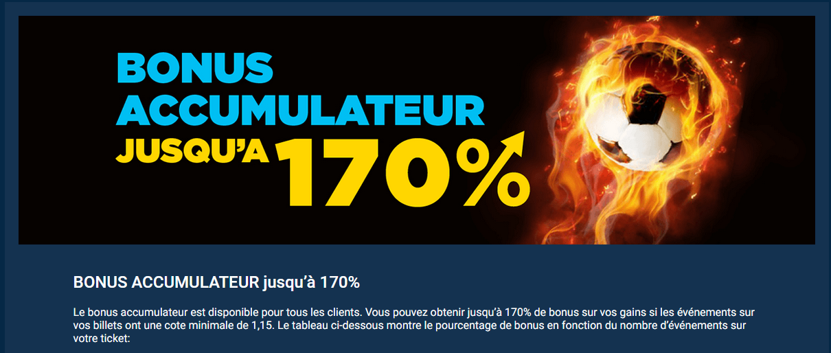 Bonus accumulateur Bonus accumulateur