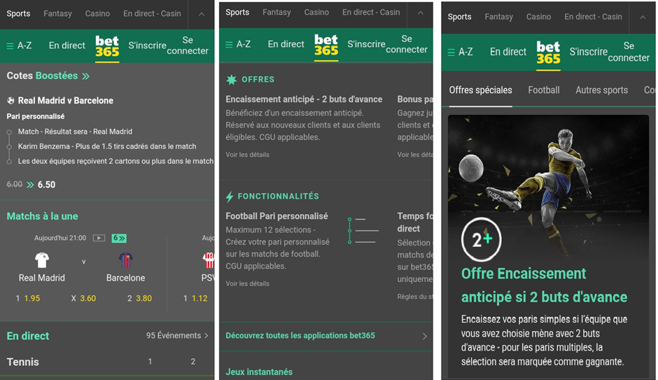 Image de l’application iOS de Bet365