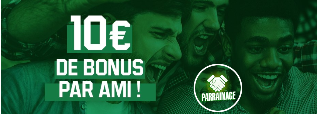 Bonus de parrainage Unibet