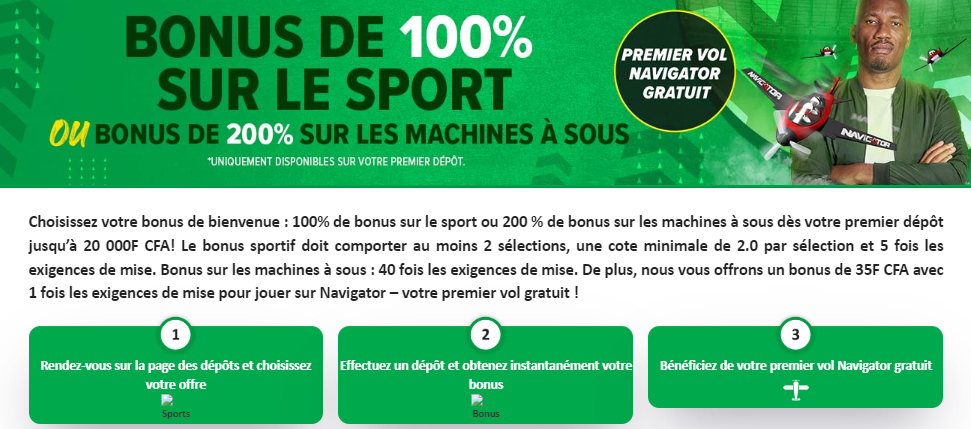 Image du bonus d’accueil Premier Bet Cameroun Image du bonus d’accueil Premier Bet Cameroun